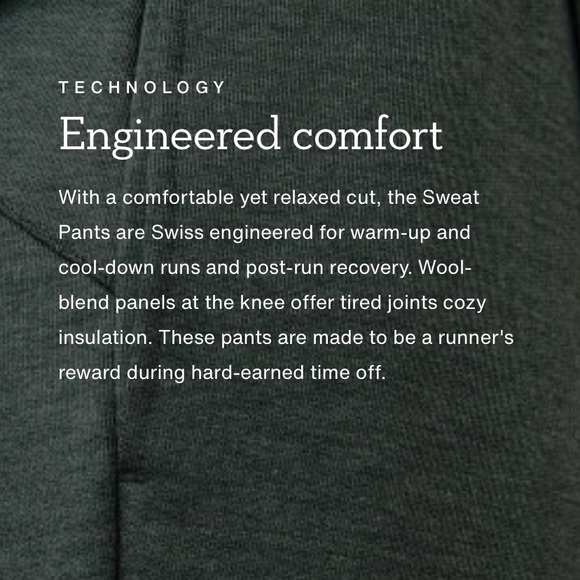 NWOT- On Running Sweat Pants - Picture 4 of 4